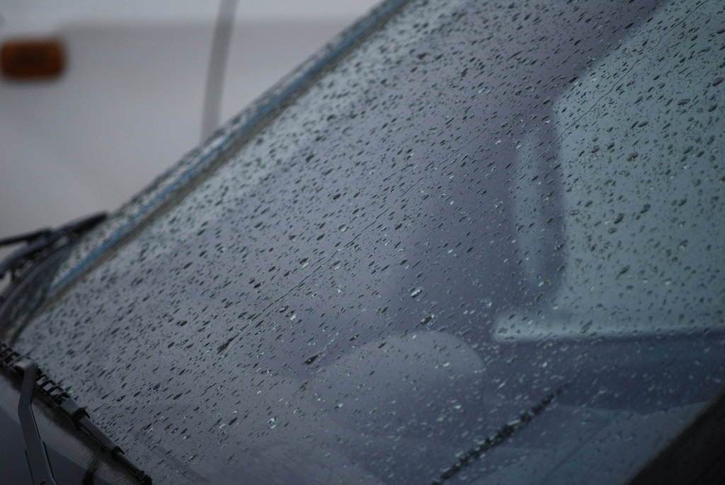 wet windshield